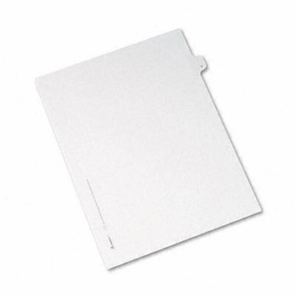 Workstationpro Allstate-Style Legal Side Tab Divider - V Letter White, 25PK TH2770260